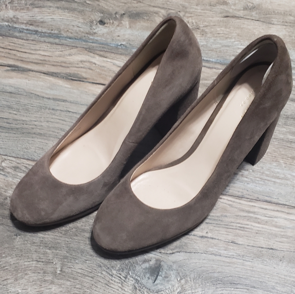 Cole Haan suede chunky heels right 8.5 & left 9 - Picture 6 of 10